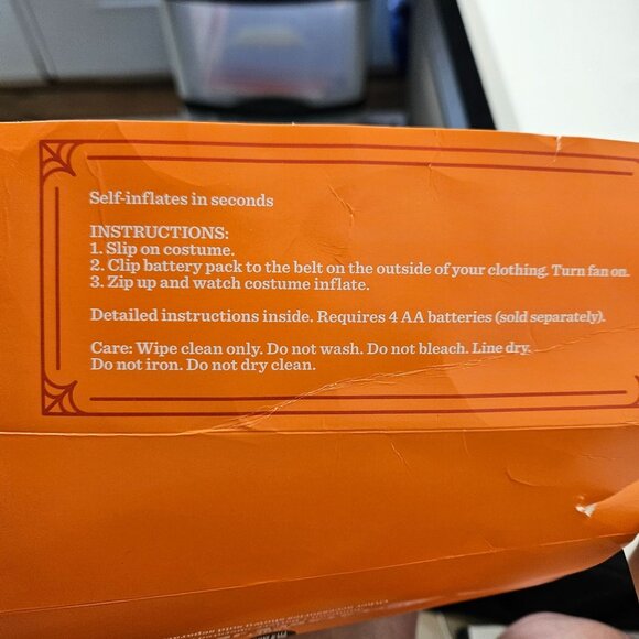 Adult Inflatable Jet Pack Costume Hyde & Eek! Boutique One Size Fits Most - Picture 5 of 6